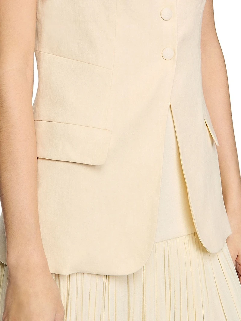 Sleeveless Jacket Vest