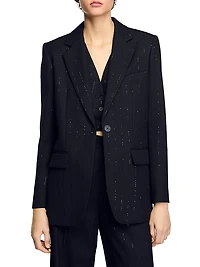 Sequinned Suit Jacket