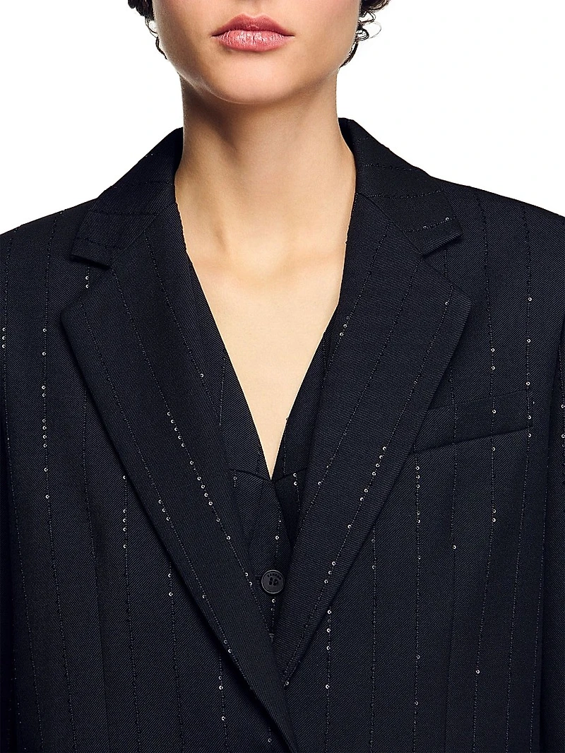 Sequinned Suit Jacket