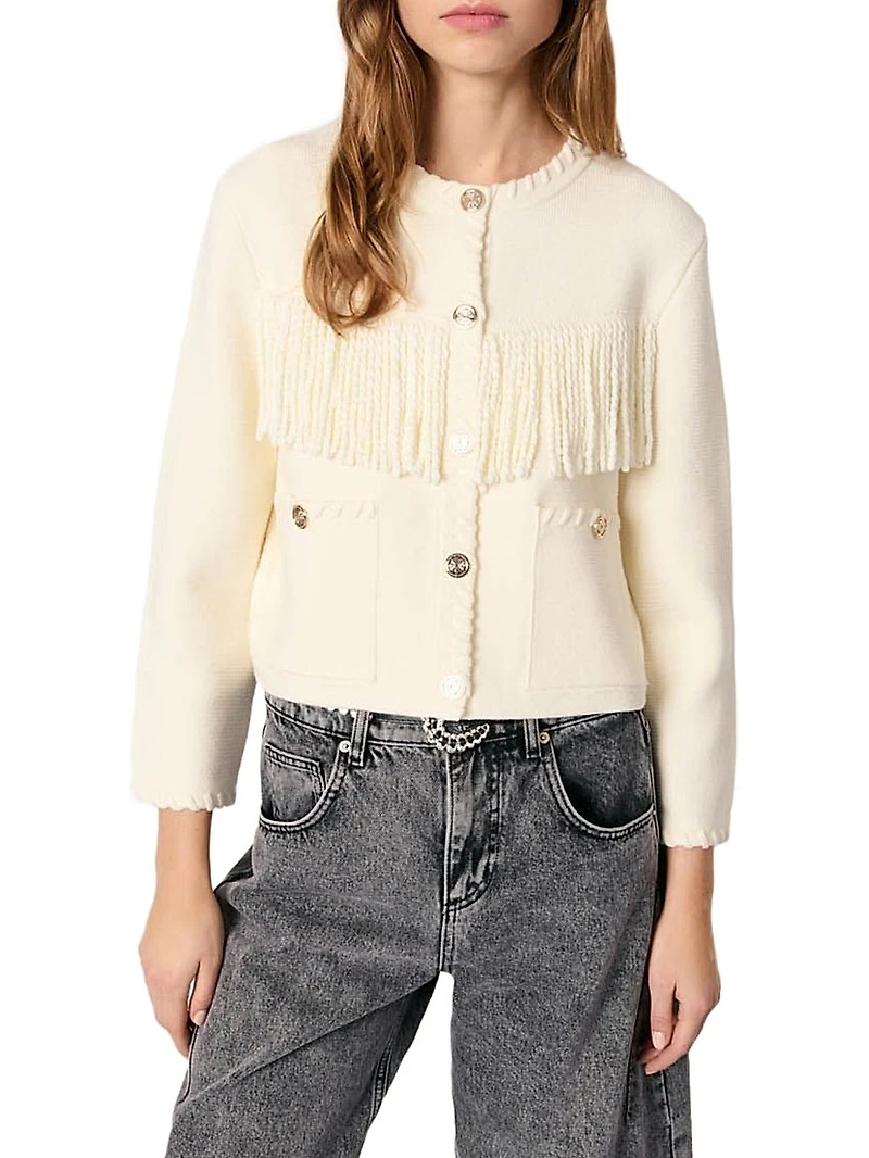 Fringed Cardigan