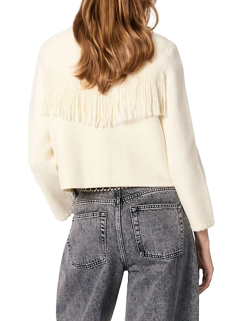 Fringed Cardigan