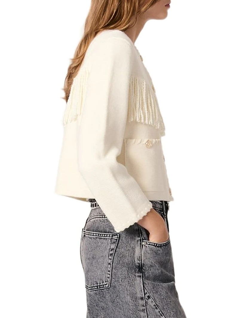 Fringed Cardigan