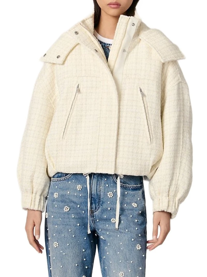 Tweed Down Jacket