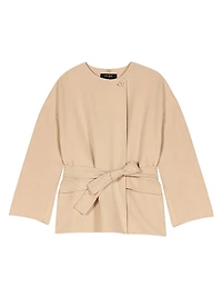 Double-Faced Coat with Scarf