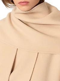 Double-Faced Coat with Scarf