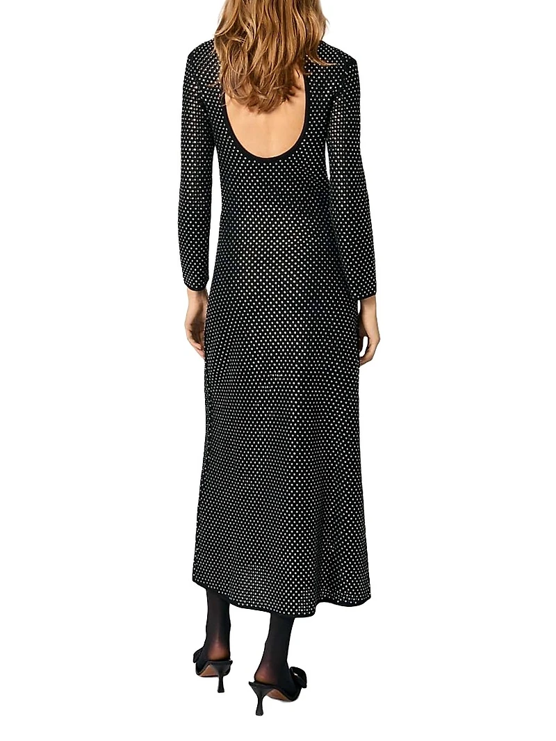 Rhinestone Maxi Dress