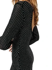 Rhinestone Maxi Dress