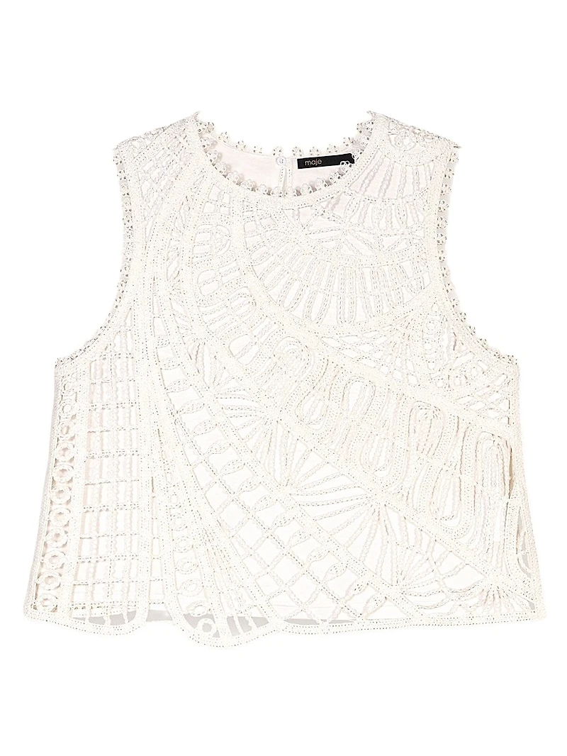 Crochet-Knit Top