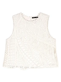 Crochet-Knit Top