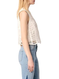 Crochet-Knit Top