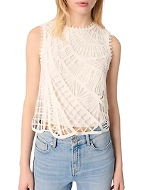 Crochet-Knit Top