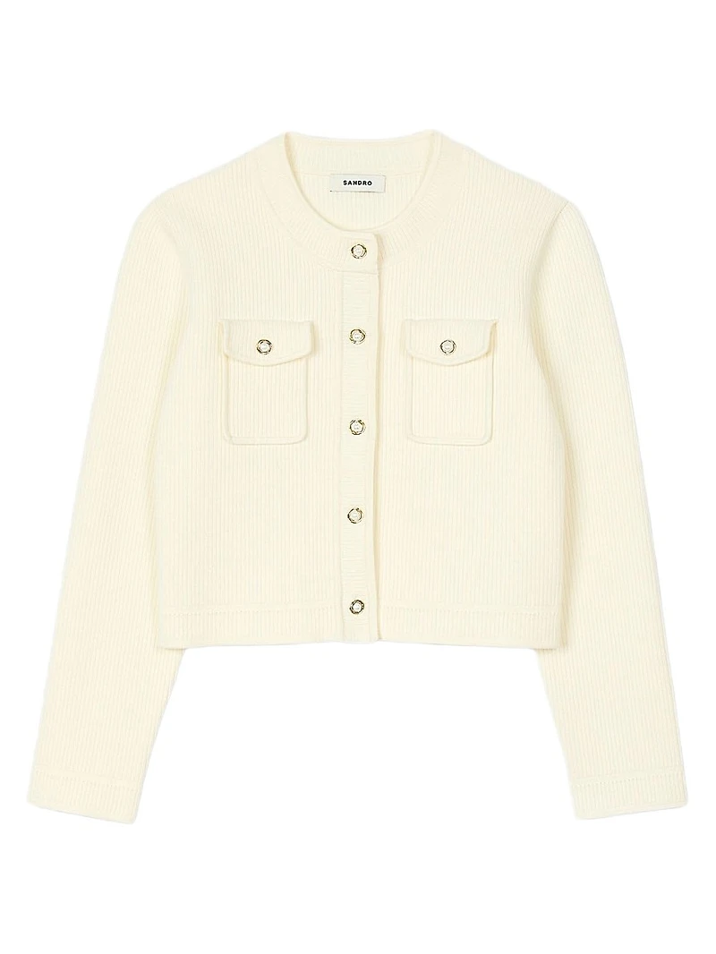 Rib Knit Cardigan