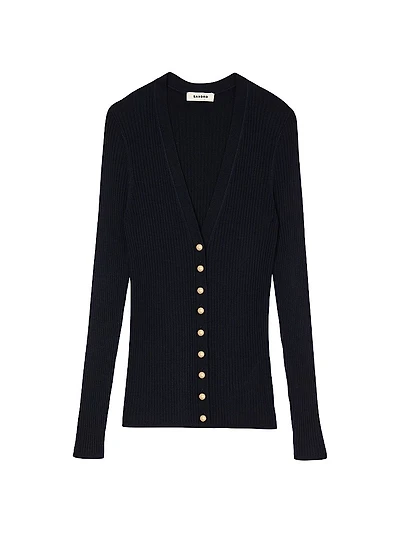 Rib Knit Cardigan