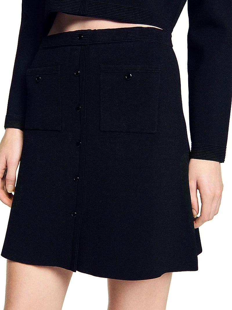 Short Knit Skirt