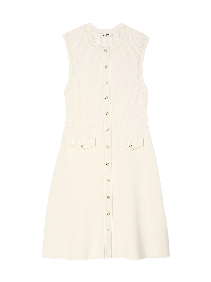 Rib Knit Mini Dress