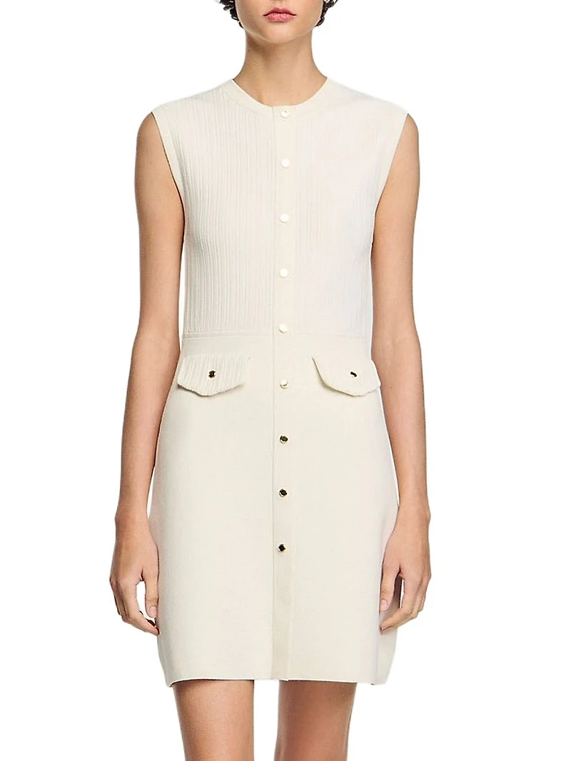 Rib Knit Mini Dress