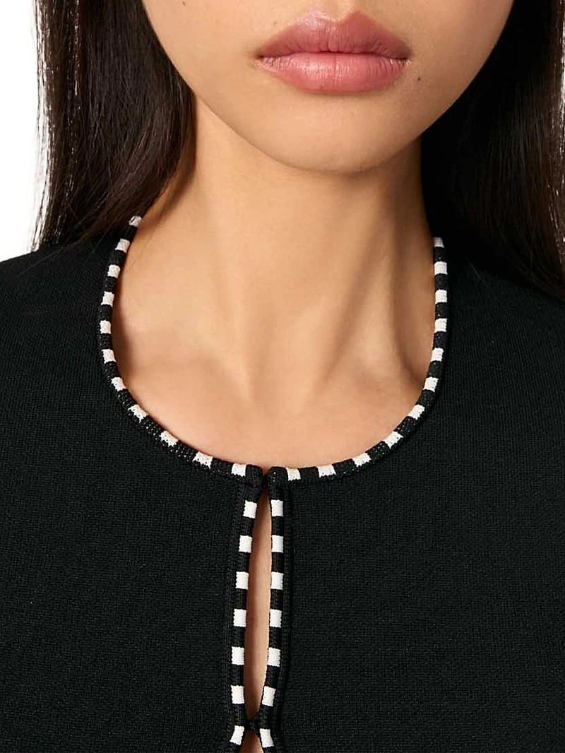 Cropped Short Sleeve Cardigan