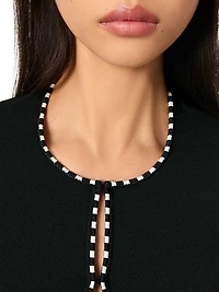 Cropped Short Sleeve Cardigan