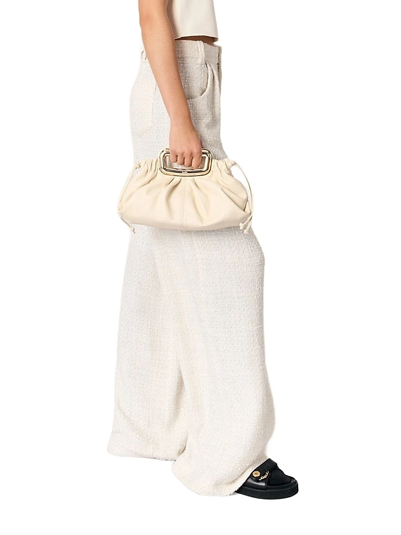 Wide-Leg Tweed Trousers