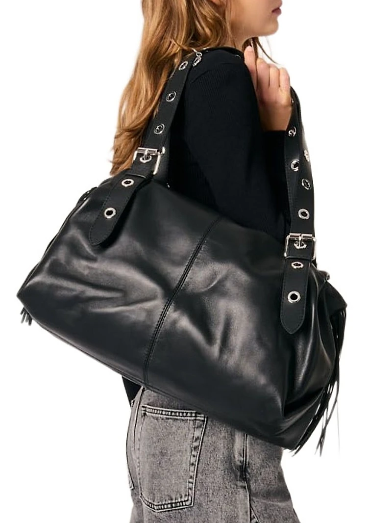 Low-Neck Rib Knit Sweater