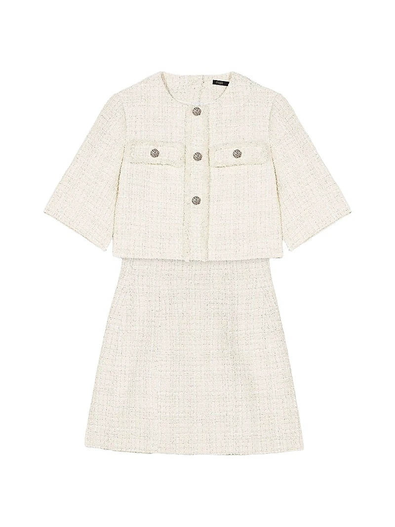 Tweed 2-in-1 Mini Dress