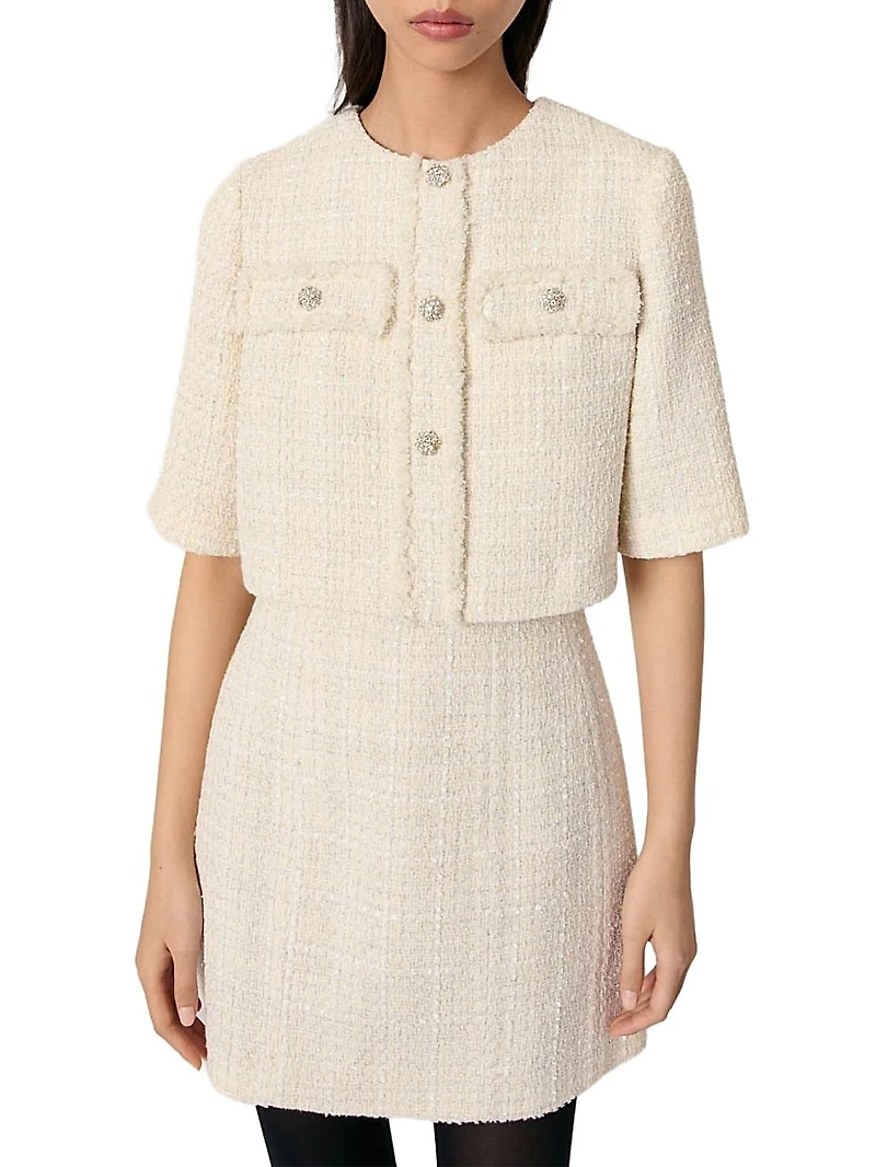 Tweed 2-in-1 Mini Dress