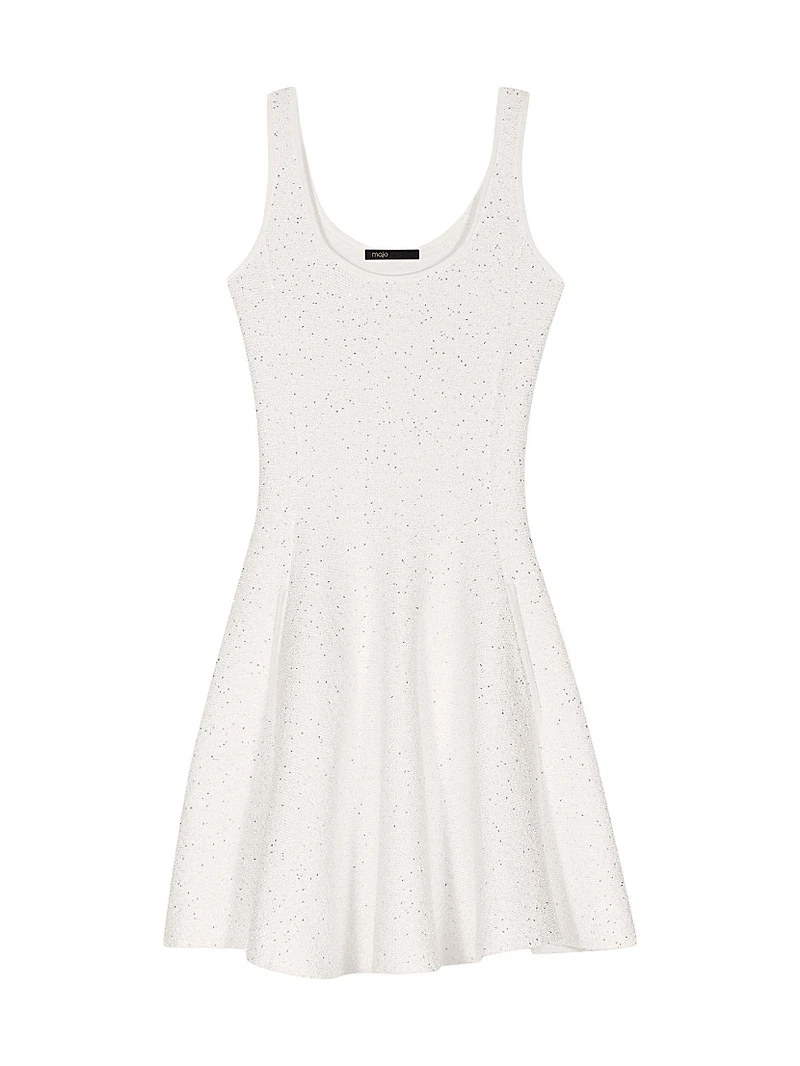 Sequin Knit Mini Dress