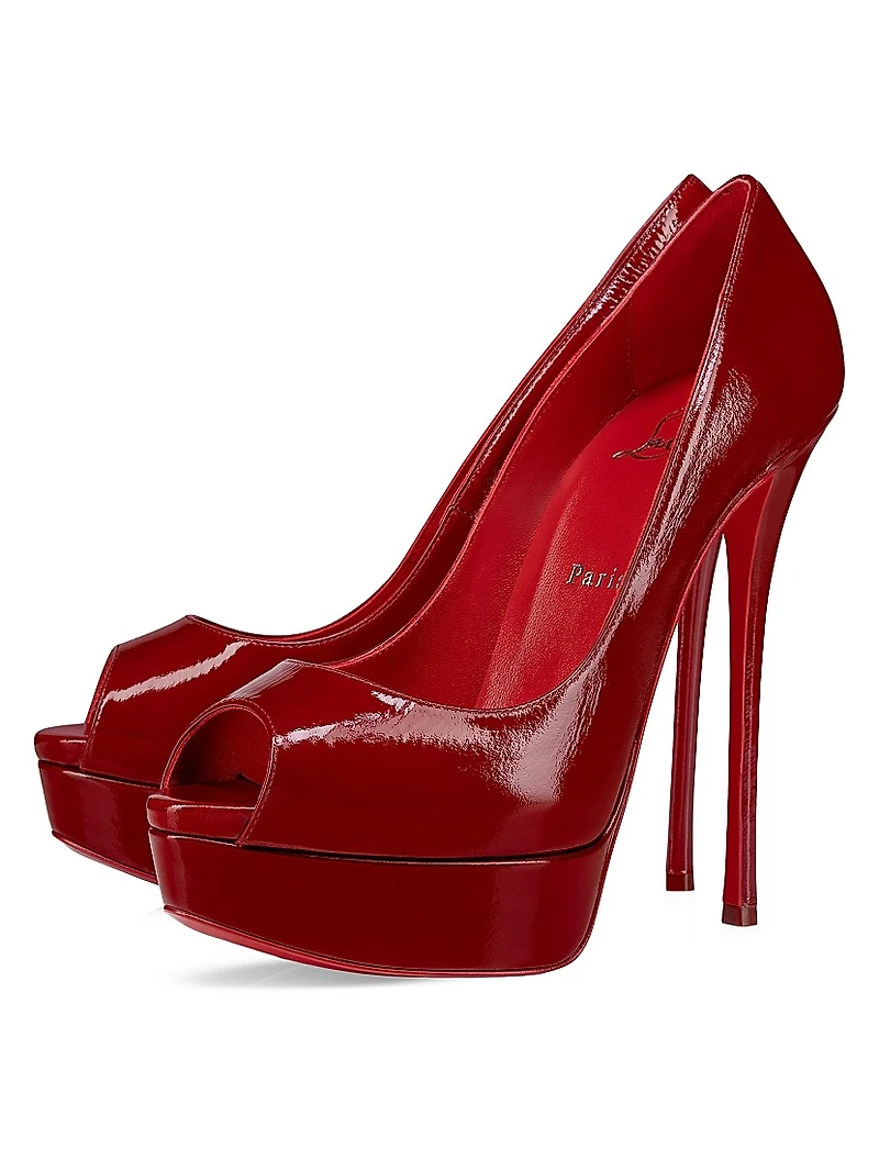 Fetish Peep Patent Leather 150MM Pumps