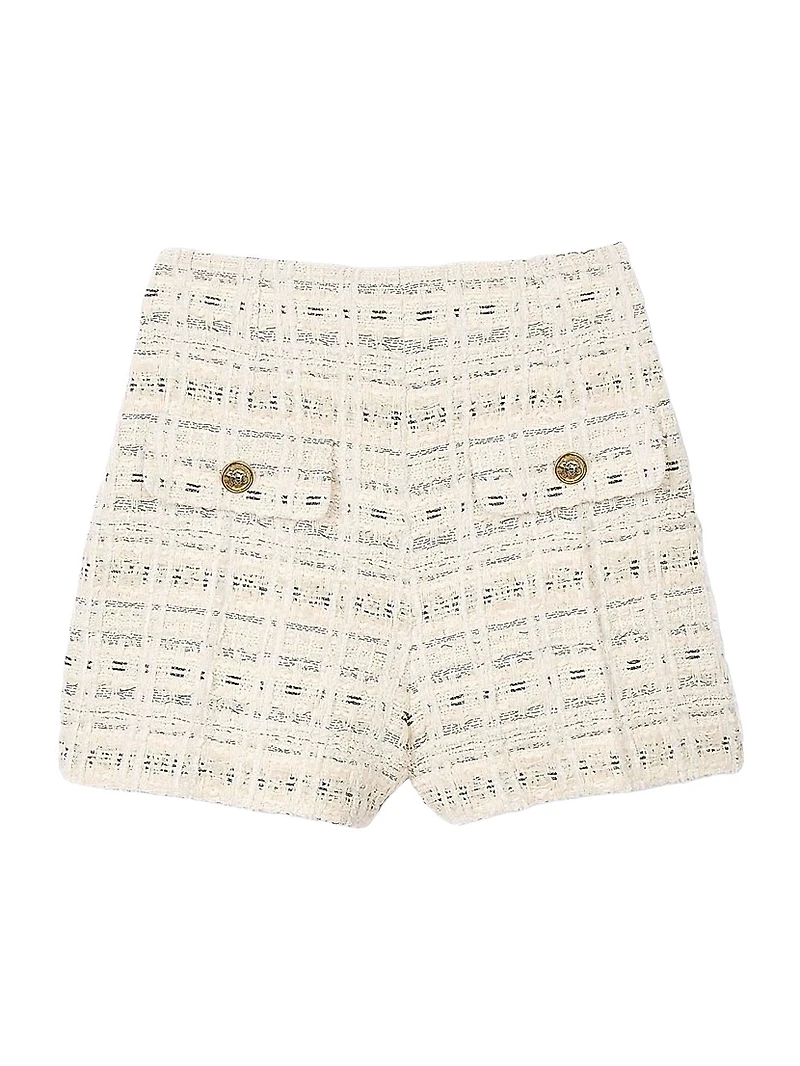 Decorative Tweed Shorts