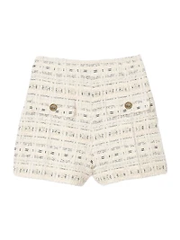 Decorative Tweed Shorts