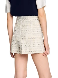 Decorative Tweed Shorts