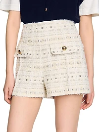 Decorative Tweed Shorts