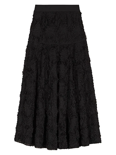 Long Embroidered Skirt