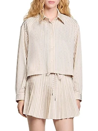 Striped Rhinestone Shirt