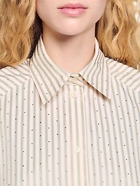Striped Rhinestone Shirt