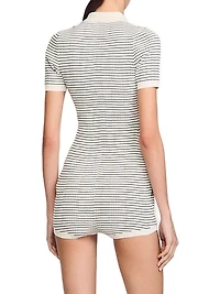 Striped Knit Playsuit
