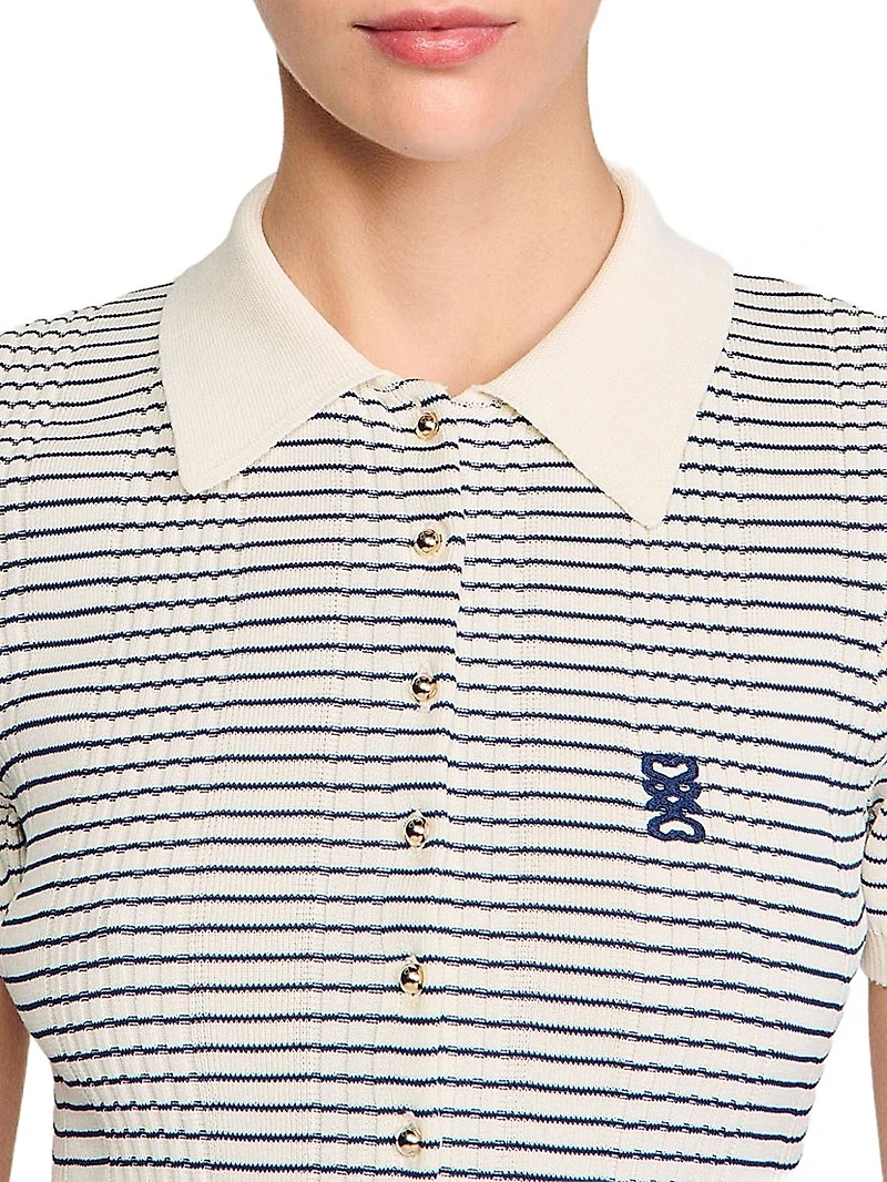 Striped Knit Playsuit