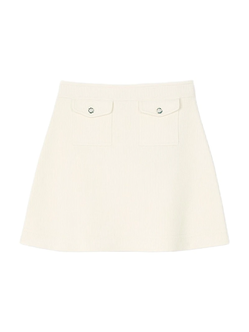Mini Rib-Knit Skirt