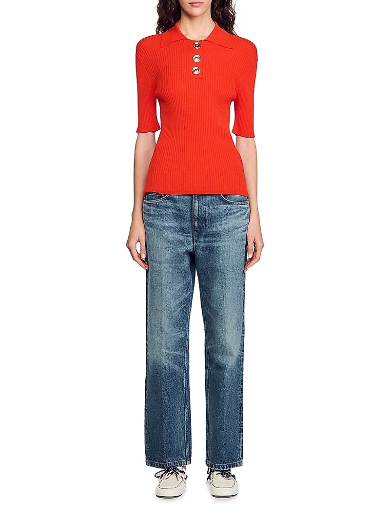 Polo-Neck Sweater