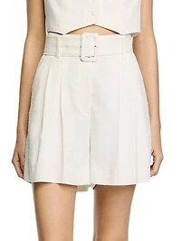 Sequin High-Waisted Shorts