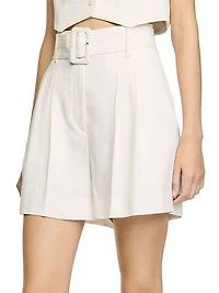 Sequin High-Waisted Shorts