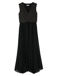 Pleated Maxi Dress