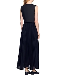 Pleated Maxi Dress