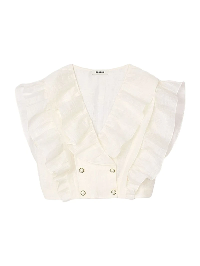 Ruffled Crop Top