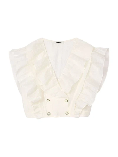 Ruffled Crop Top