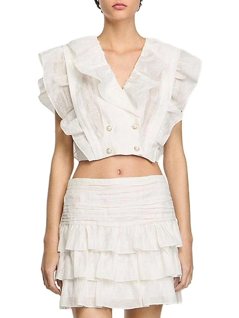 Ruffled Crop Top