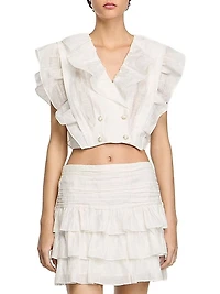 Ruffled Crop Top