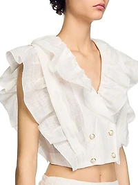Ruffled Crop Top