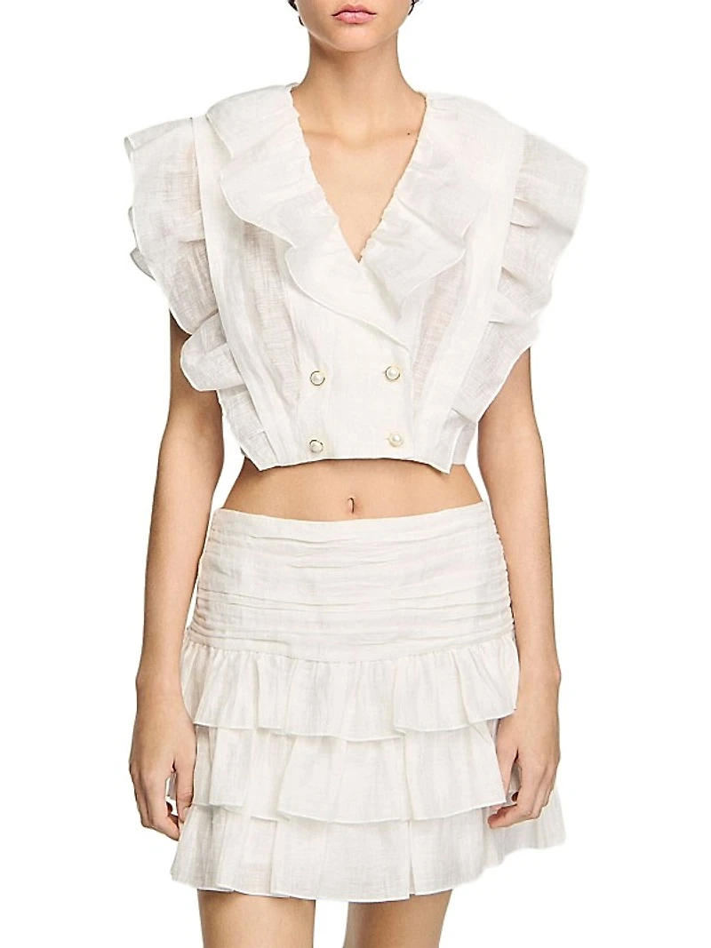 Ruffled Crop Top