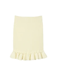 Knitted Skirt with Ruffle